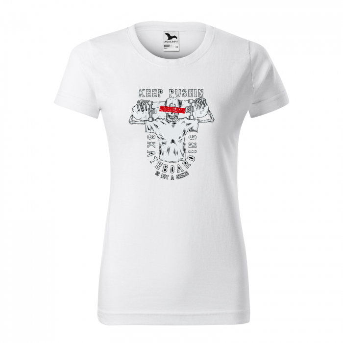 Tricou, idee de cadou, pentru pasionatii de skateboard, Keep Pushing [1]