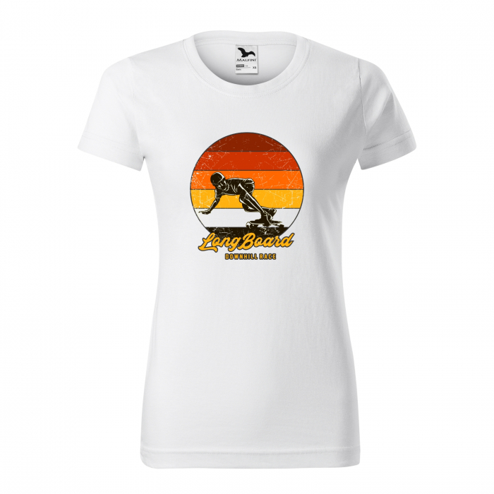 Tricou, idee de cadou, pentru pasionatii de skateboard, LongBoard Skate Downhill Race [1]