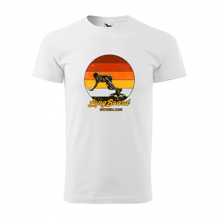 Tricou, idee de cadou, pentru pasionatii de skateboard, LongBoard Skate Downhill Race [1]
