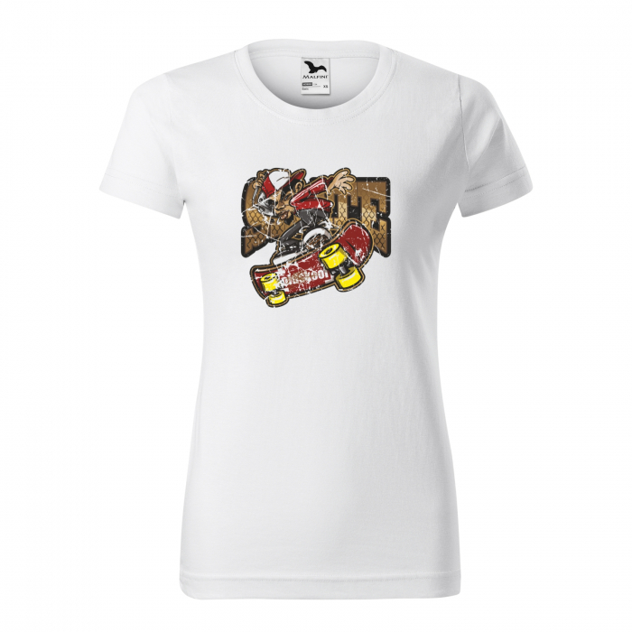 Tricou, idee de cadou, pentru pasionatii de skateboard, Oldschool Music Skater [1]