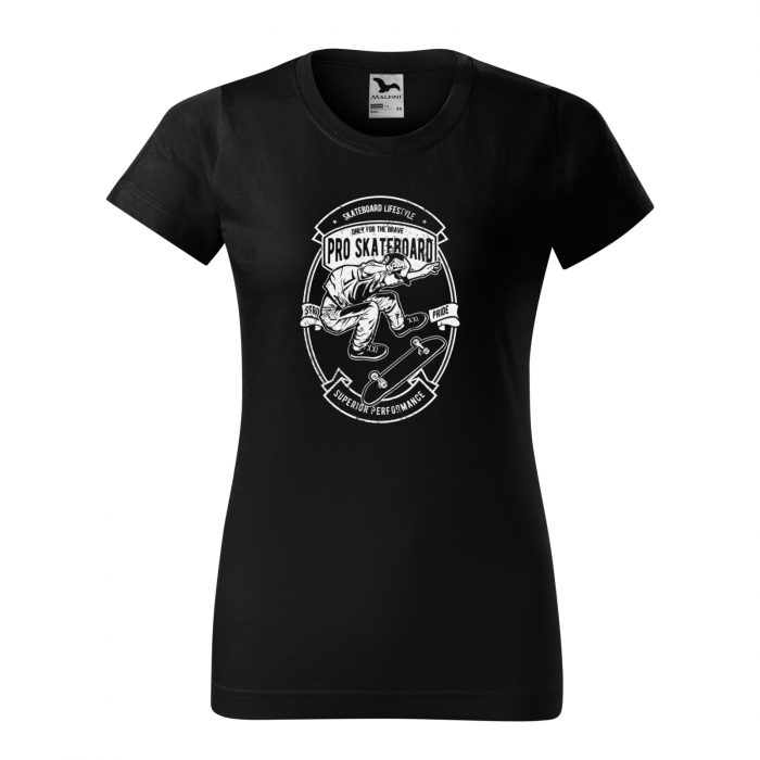 Tricou, idee de cadou, pentru pasionatii de skateboard, Only for The Brave [1]
