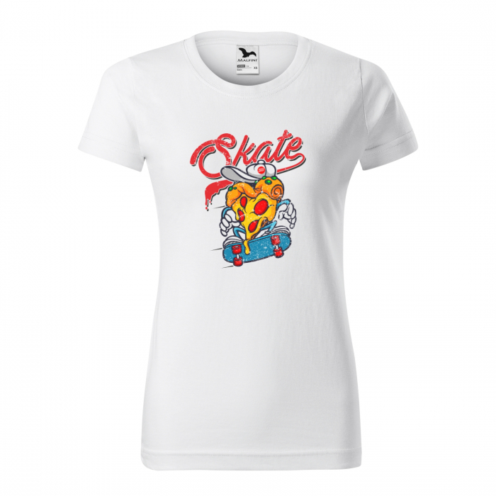 Tricou, idee de cadou, pentru pasionatii de skateboard, Pizza Lover Skater [1]