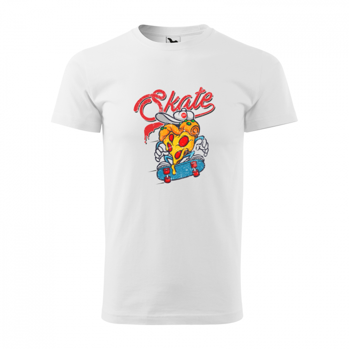 Tricou, idee de cadou, pentru pasionatii de skateboard, Pizza Lover Skater [1]