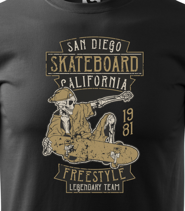 Tricou, idee de cadou, pentru pasionatii de skateboard, San Diego Freestyle Team [2]