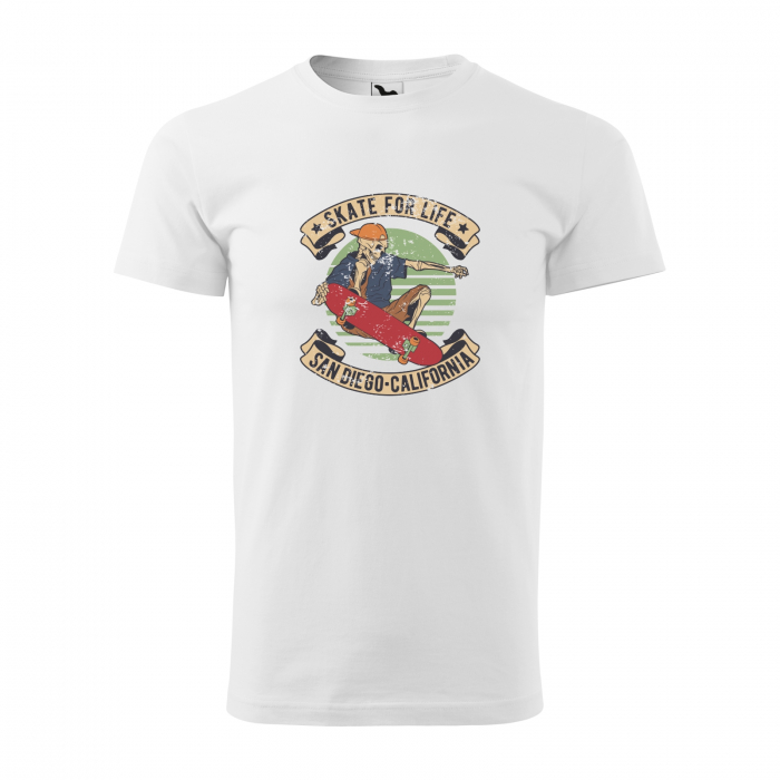 Tricou, idee de cadou, pentru pasionatii de skateboard, Skate for Life San Diego [1]