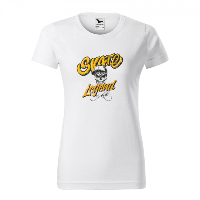 Tricou, idee de cadou, pentru pasionatii de skateboard, Skate Legend Skull [1]