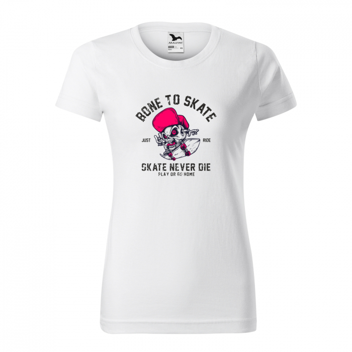 Tricou, idee de cadou, pentru pasionatii de skateboard, Skate Never Die [1]