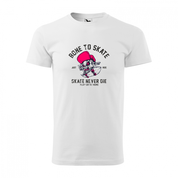 Tricou, idee de cadou, pentru pasionatii de skateboard, Skate Never Die [1]