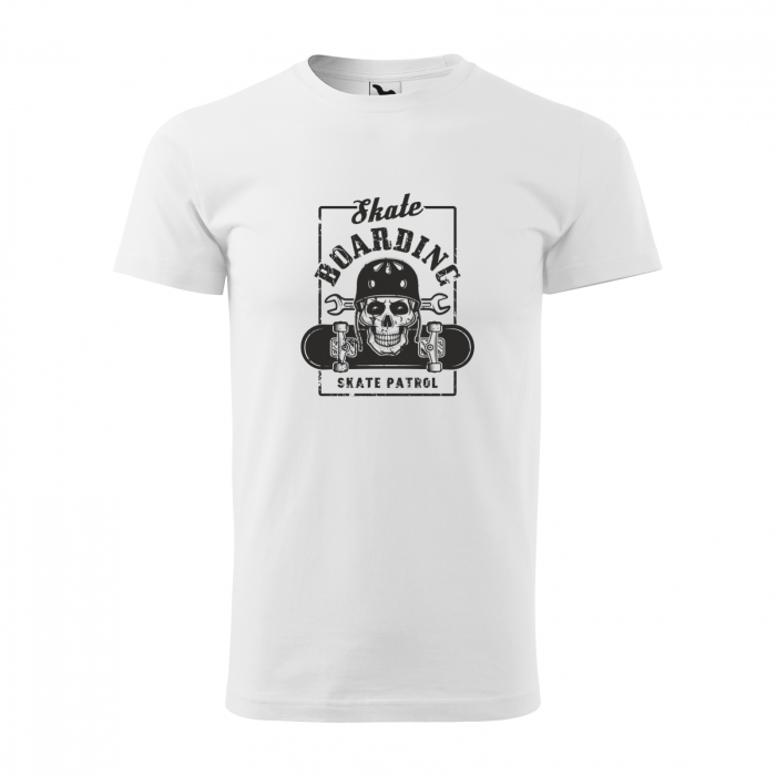 Tricou, idee de cadou, pentru pasionatii de skateboard, Skate Patrol Skull [1]