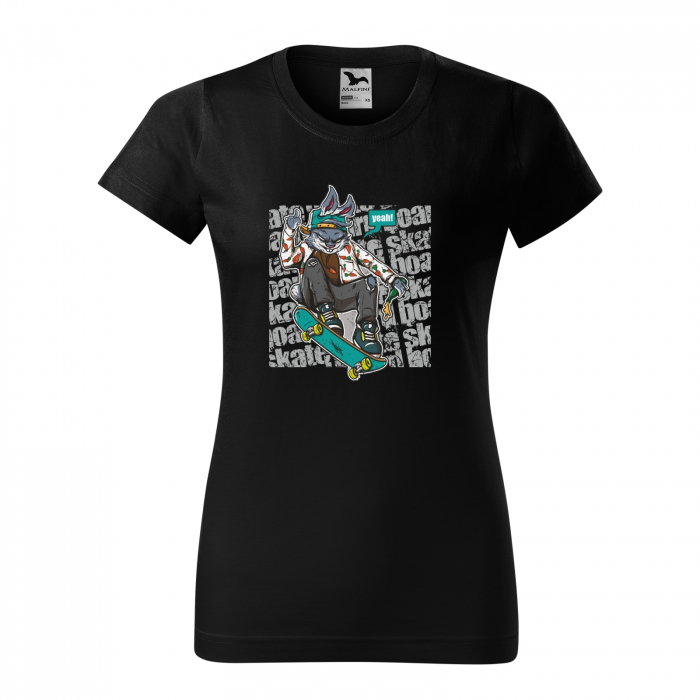 Tricou, idee de cadou, pentru pasionatii de skateboard, Skate Rabbit [1]