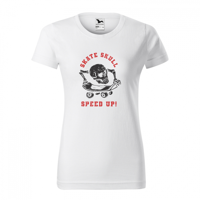 Tricou, idee de cadou, pentru pasionatii de skateboard, Skate Skull SpeedUp [1]