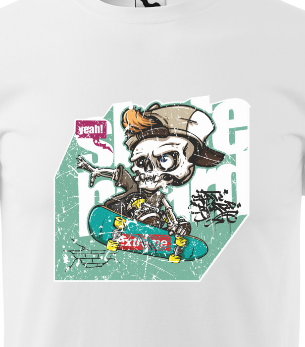 Tricou, idee de cadou, pentru pasionatii de skateboard, Skateboard Freak [2]