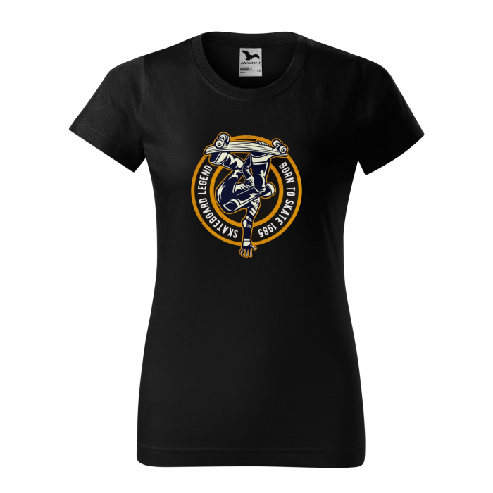 Tricou, idee de cadou, pentru pasionatii de skateboard, Skateboard Legend Born to Skate [1]