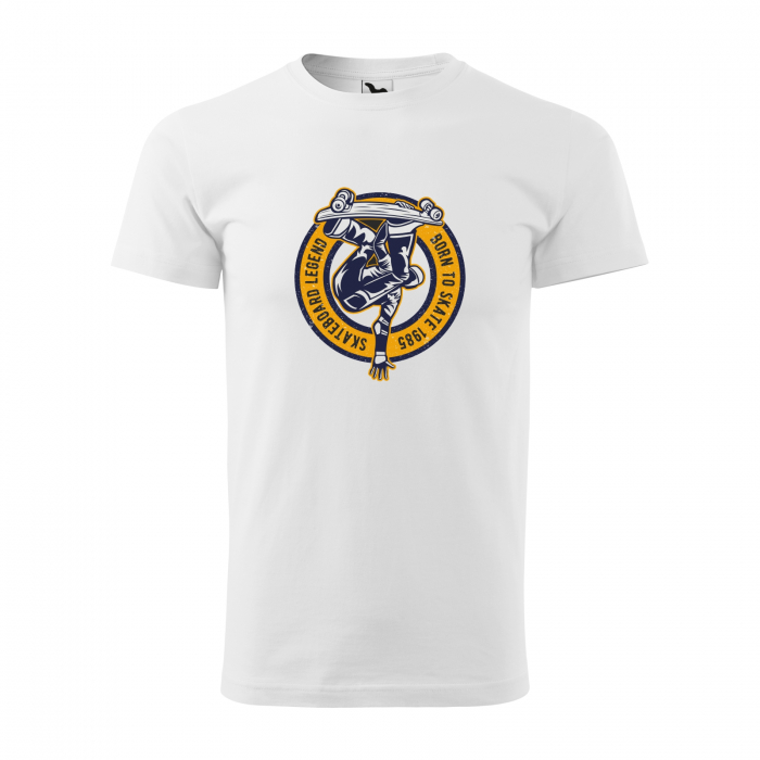 Tricou, idee de cadou, pentru pasionatii de skateboard, Skateboard Legend Born to Skate [1]