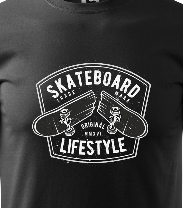 Tricou, idee de cadou, pentru pasionatii de skateboard, Skateboard Lifestyle [2]