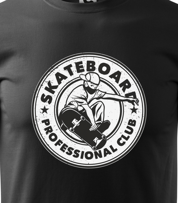 Tricou, idee de cadou, pentru pasionatii de skateboard, SkateBoard Proffesional Club [2]