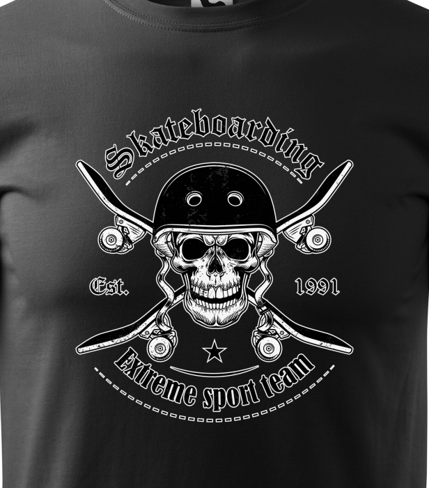 Tricou, idee de cadou, pentru pasionatii de skateboard, Skateboarding Extreme Sport Team [2]