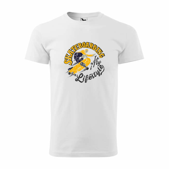 Tricou, idee de cadou, pentru pasionatii de skateboard, Skateboarding is My Lifestyle [1]