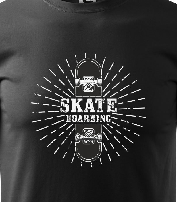 Tricou, idee de cadou, pentru pasionatii de skateboard, Skateboarding Star [2]
