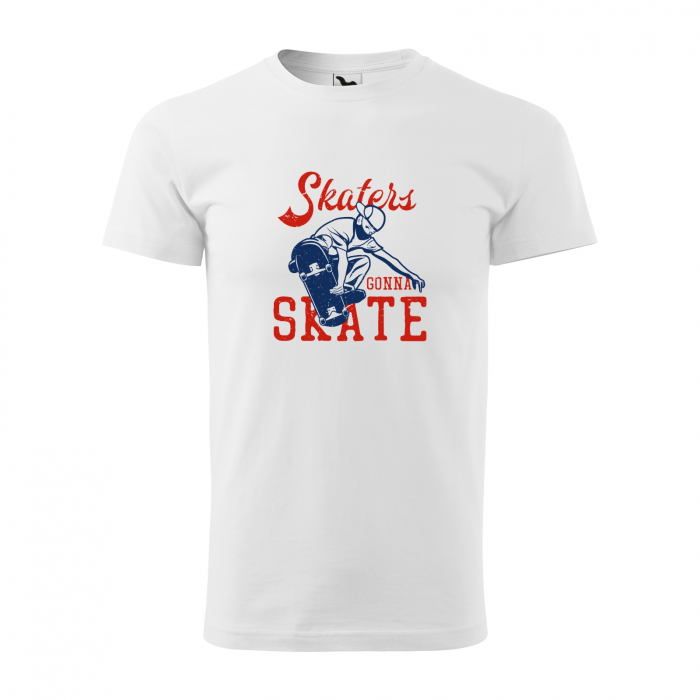 Tricou, idee de cadou, pentru pasionatii de skateboard, Skaters Gonna Skate With Mask [1]