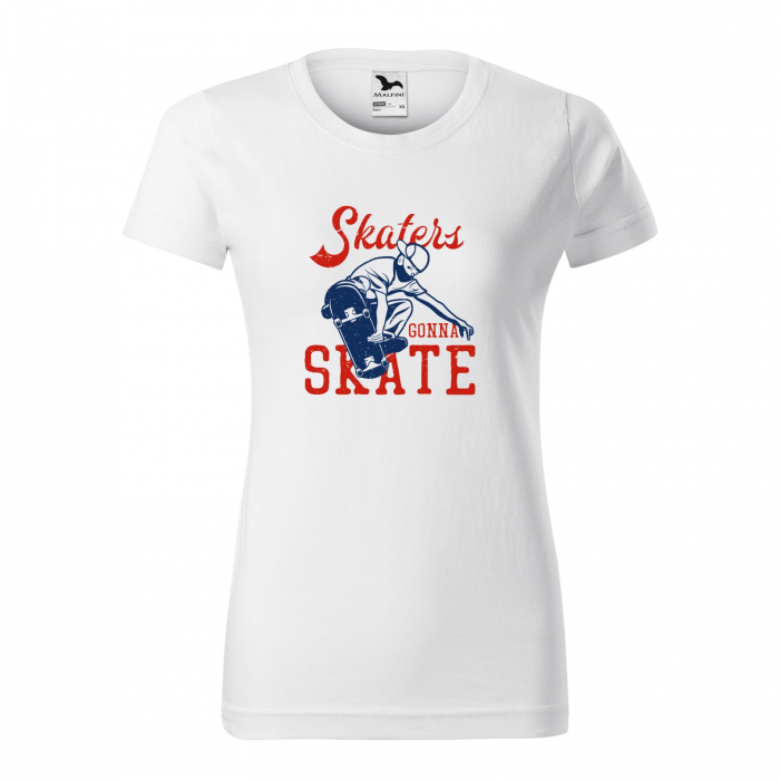 Tricou, idee de cadou, pentru pasionatii de skateboard, Skaters Gonna Skate With Mask [1]