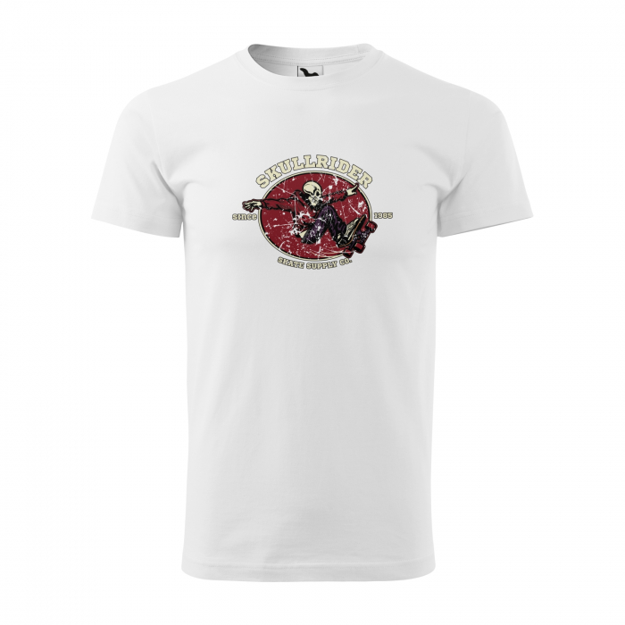 Tricou, idee de cadou, pentru pasionatii de skateboard, Skull Rider [1]