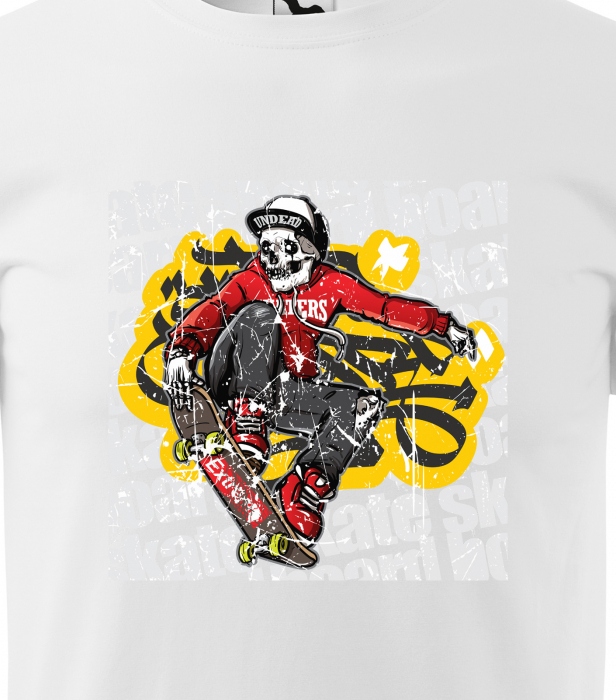 Tricou, idee de cadou, pentru pasionatii de skateboard, Undead Skaters [2]