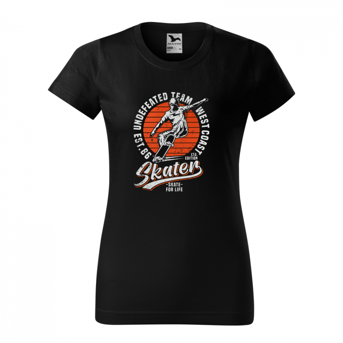 Tricou, idee de cadou, pentru pasionatii de skateboard, Undefeated Team West Coast [1]