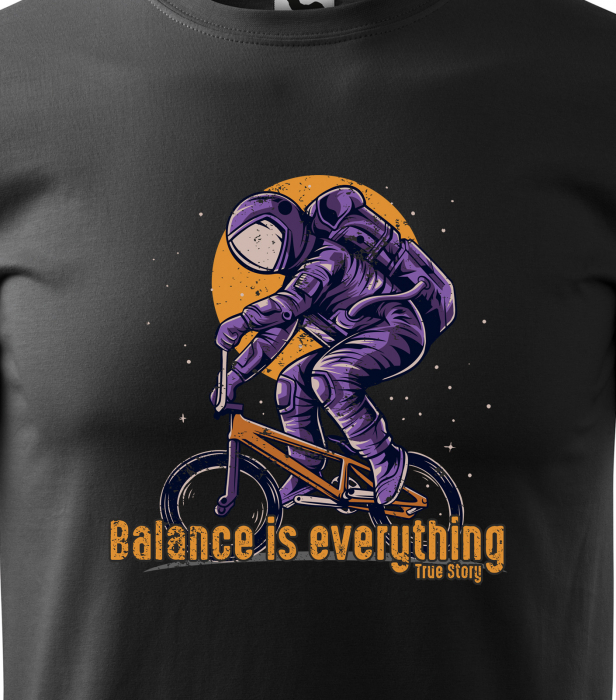 Tricou pentru biciclisti BMX, idee de cadou, BMX Balance is Everything [2]