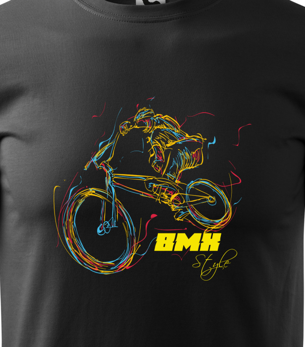 Tricou pentru biciclisti BMX, idee de cadou, BMX Color Style [2]