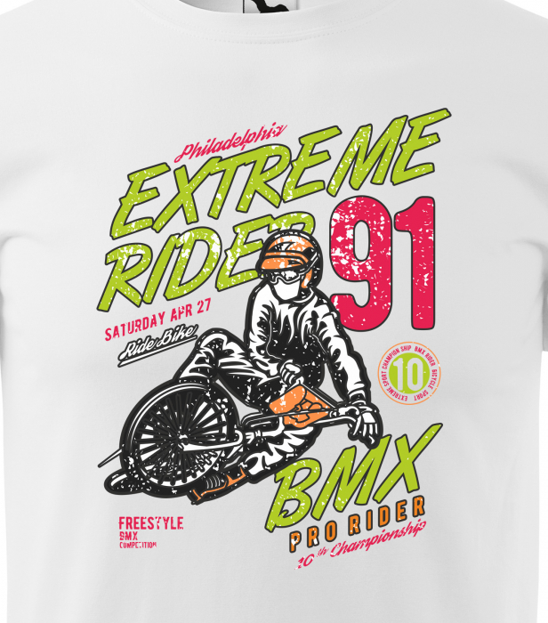 Tricou pentru biciclisti BMX, idee de cadou, BMX Extreme Pro Rider [2]