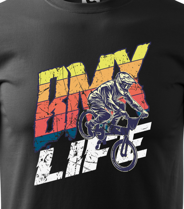 Tricou pentru biciclisti BMX, idee de cadou, BMX Life Colourfull [2]