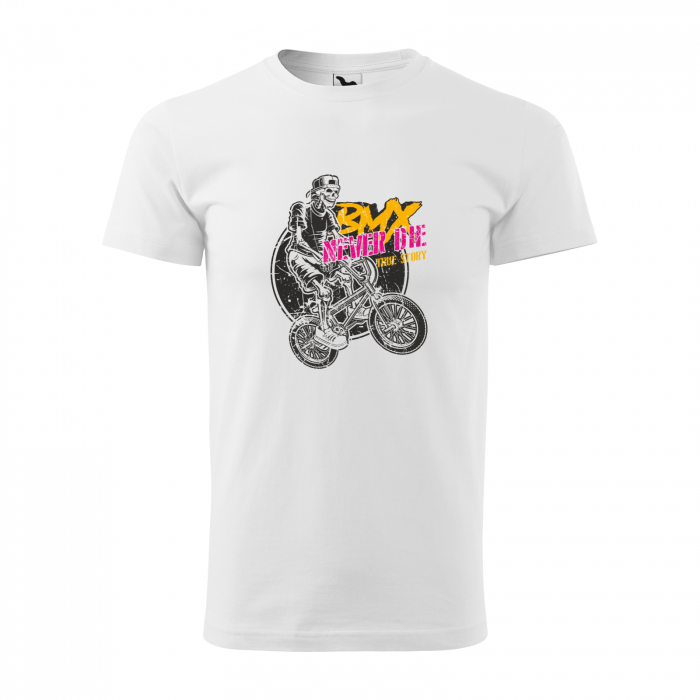 Tricou pentru biciclisti BMX, idee de cadou, BMX Never Die True Story [1]