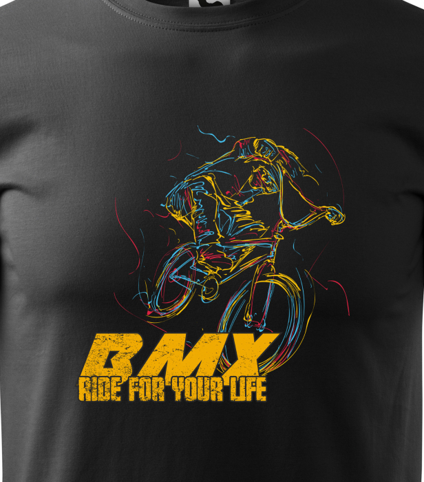 Tricou pentru biciclisti BMX, idee de cadou, BMX Ride for Your Life [2]