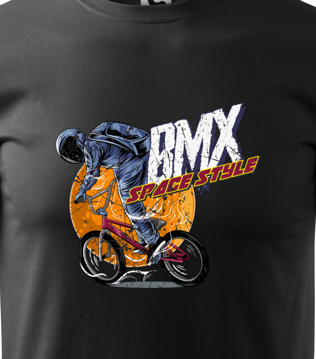 Tricou pentru biciclisti BMX, idee de cadou, BMX Space Style [2]