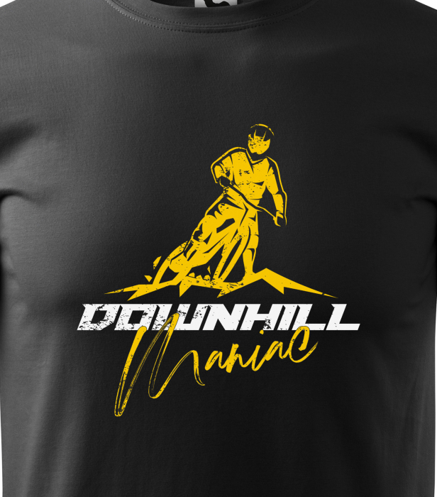 Tricou pentru biciclisti de downhill, idee de cadou, Downhill Maniac [2]