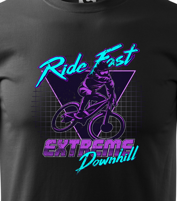 Tricou pentru biciclisti de downhill, idee de cadou, Extreme Downhill [2]