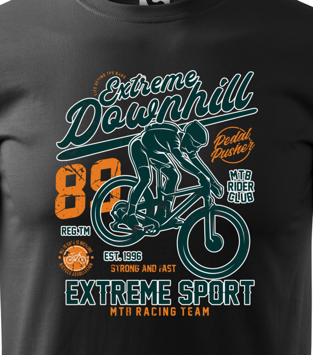 Tricou pentru biciclisti de downhill, idee de cadou, Extreme Downhill Sport [2]