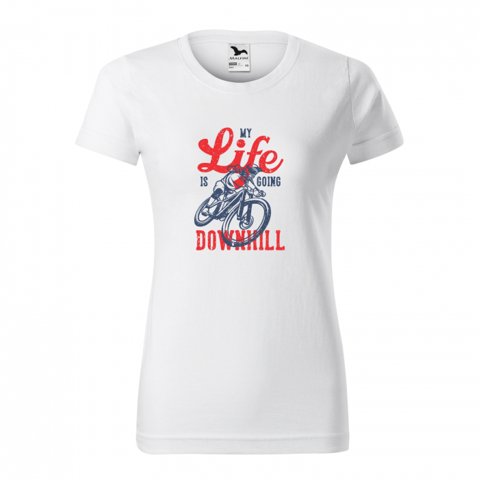 Tricou pentru biciclisti de downhill, idee de cadou, My Life is Going Downhill [1]