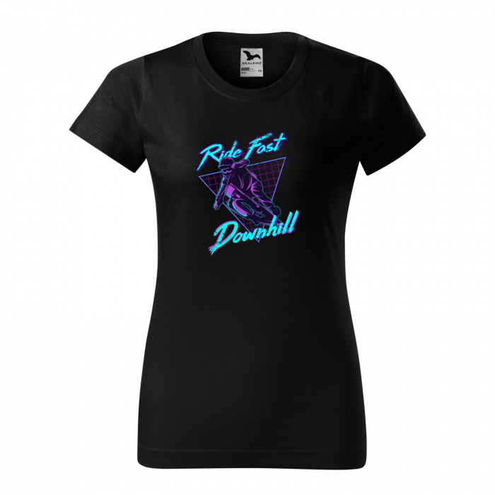 Tricou pentru biciclisti de downhill, idee de cadou, Ride Fast Downhill [2]