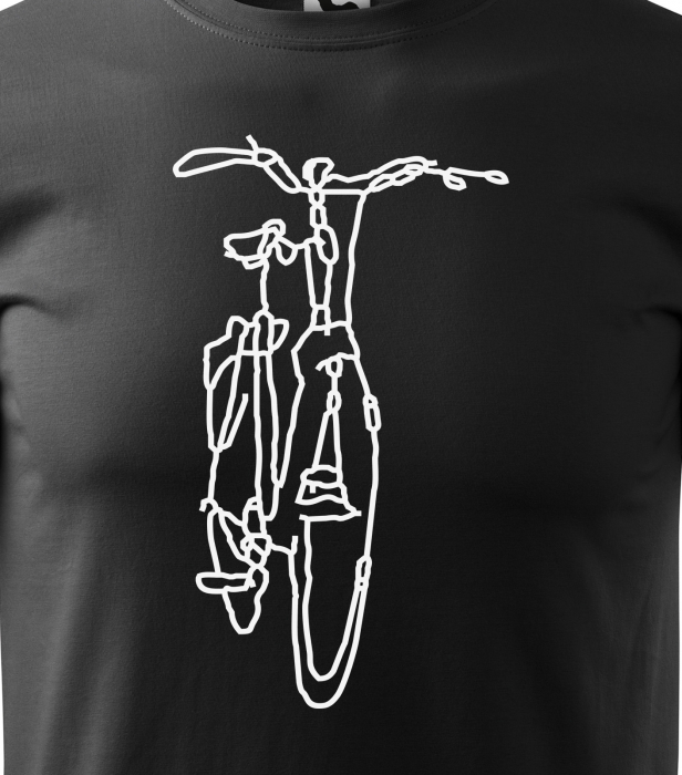 Tricou pentru biciclisti, idee de cadou, Bike Drawing [2]