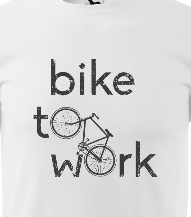 Tricou pentru biciclisti, idee de cadou, Bike to Work [2]