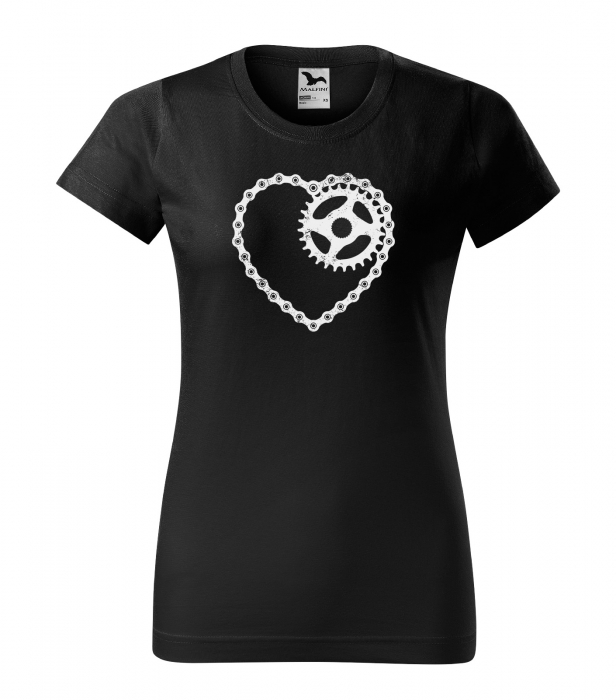 Tricou pentru biciclisti, idee de cadou, Chain Heart [1]