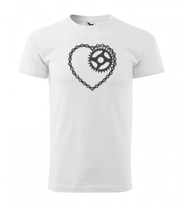 Tricou pentru biciclisti, idee de cadou, Chain Heart [1]