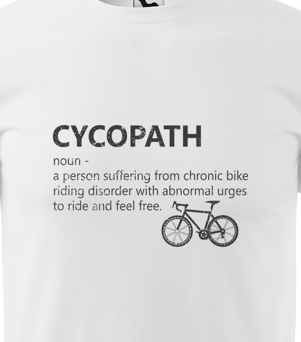 Tricou pentru biciclisti, idee de cadou, Cycopath Definition [2]