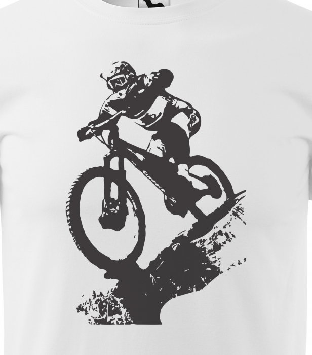 Tricou pentru biciclisti, idee de cadou, Downhill Biker [2]