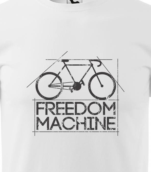 Tricou pentru biciclisti, idee de cadou, Freedom Machine [2]