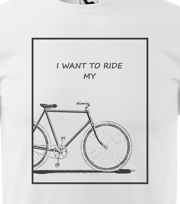 Tricou pentru biciclisti, idee de cadou, I Want to Ride my Bike [2]