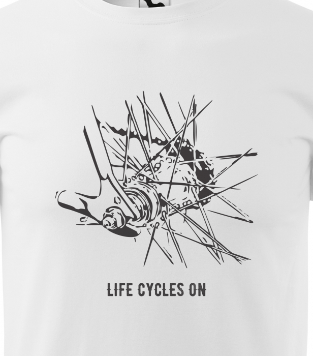 Tricou pentru biciclisti, idee de cadou, Life Cycles On [2]