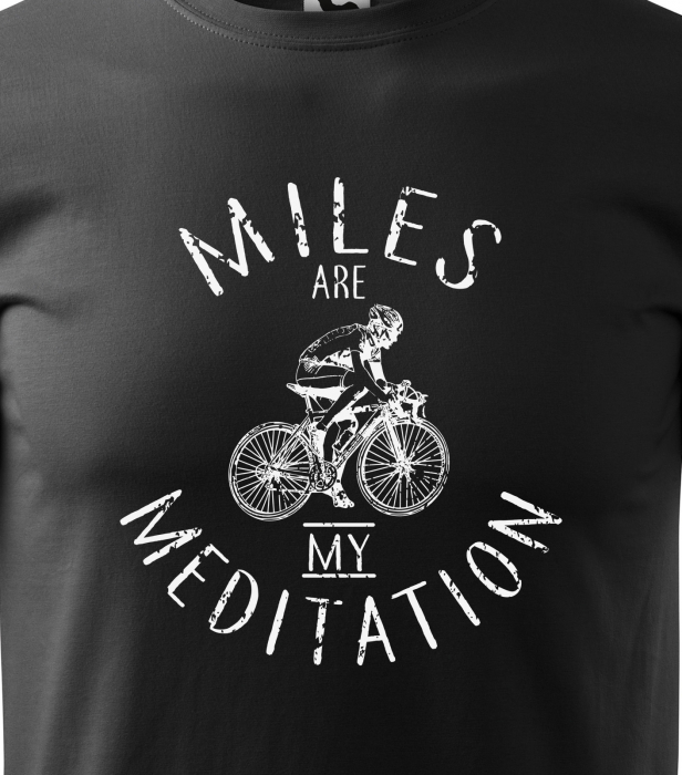 Tricou pentru biciclisti, idee de cadou, Miles Meditation [2]
